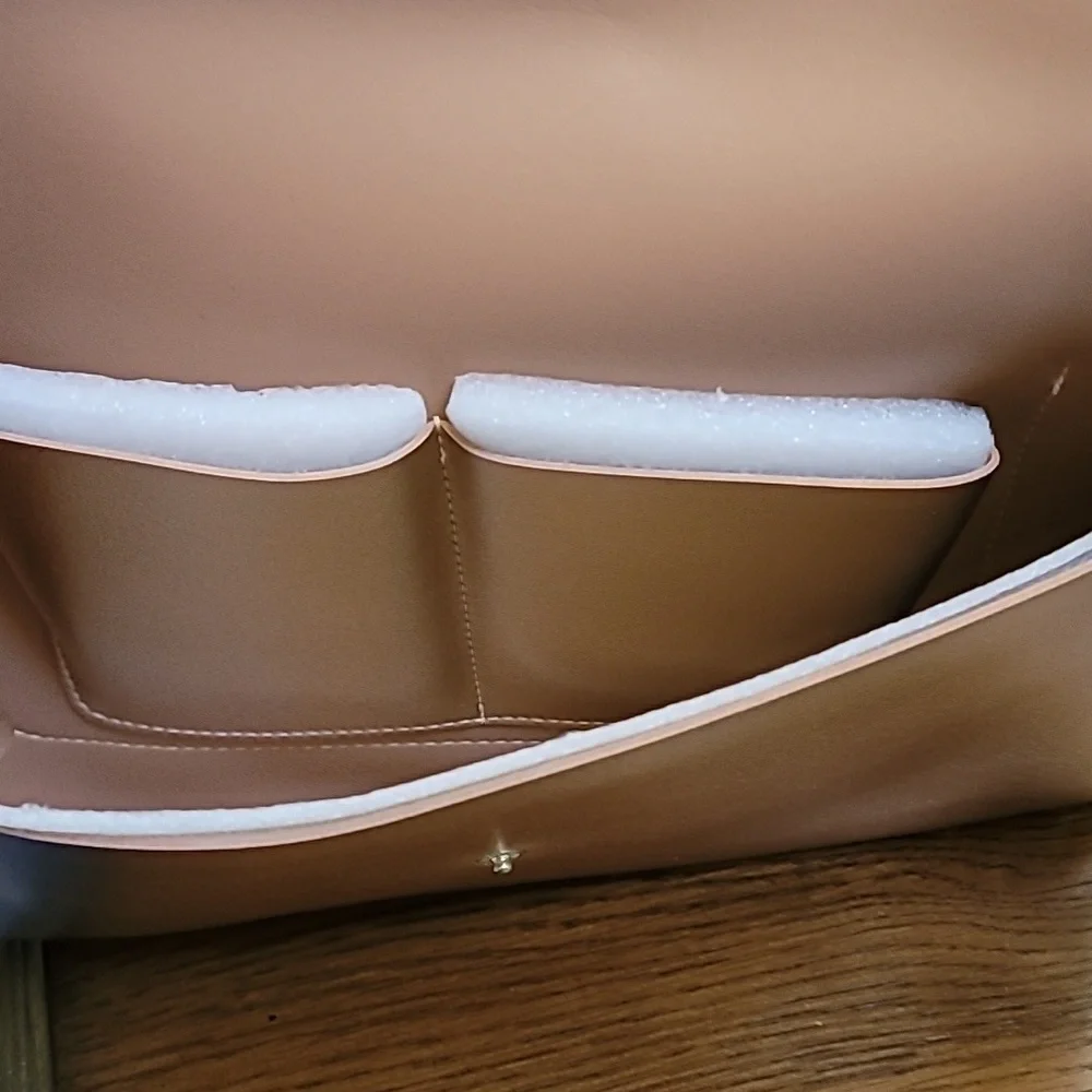 KAYALI Huda Beauty Laptop Pouch Rose Gold Snaps New